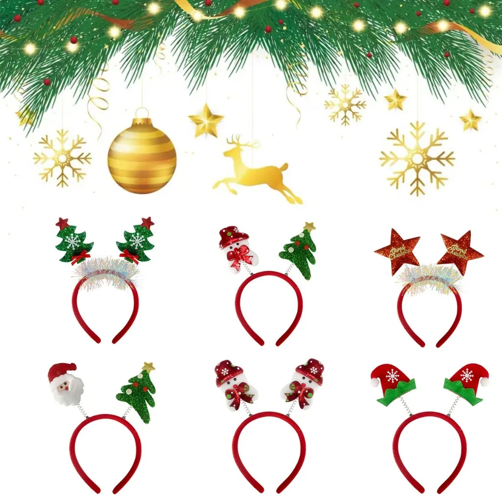 10pcs Christmas Hairband Xmas  - Reindeer Antlers Headband ulasan dan harga