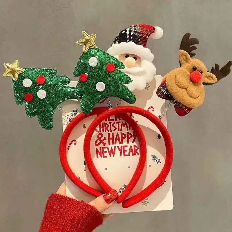 10pcs Christmas Hairband Xmas  - Reindeer Antlers Headband ulasan dan harga