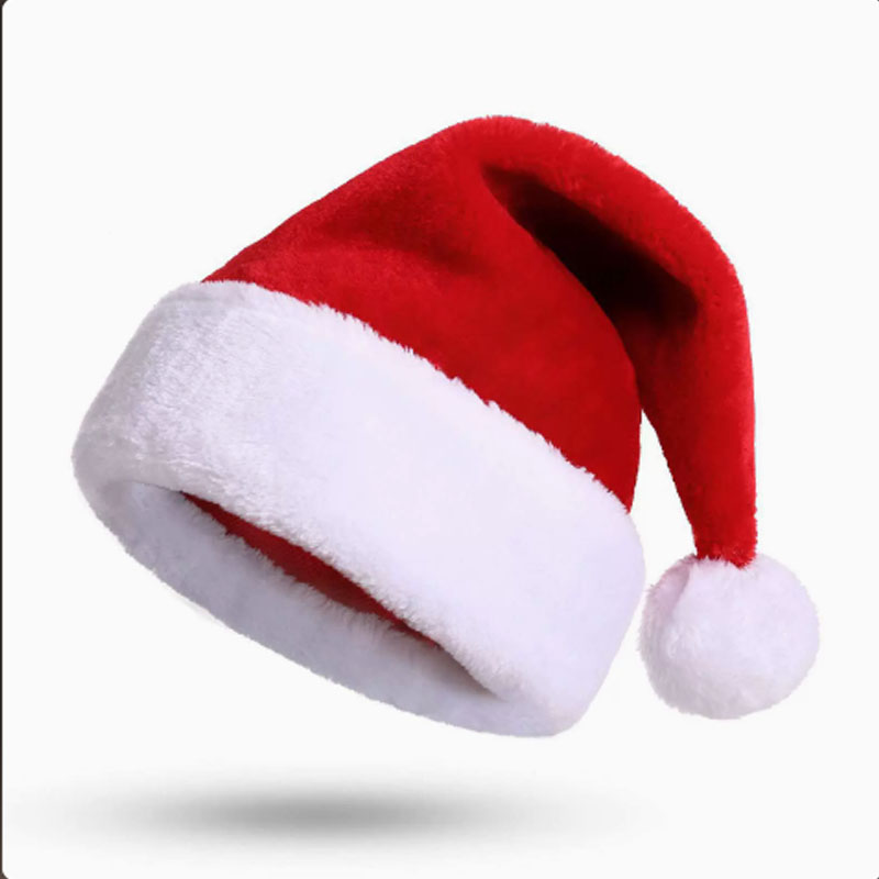 Christmas Santa Hat Xmas Long  - Santa Hat Plush ulasan dan harga