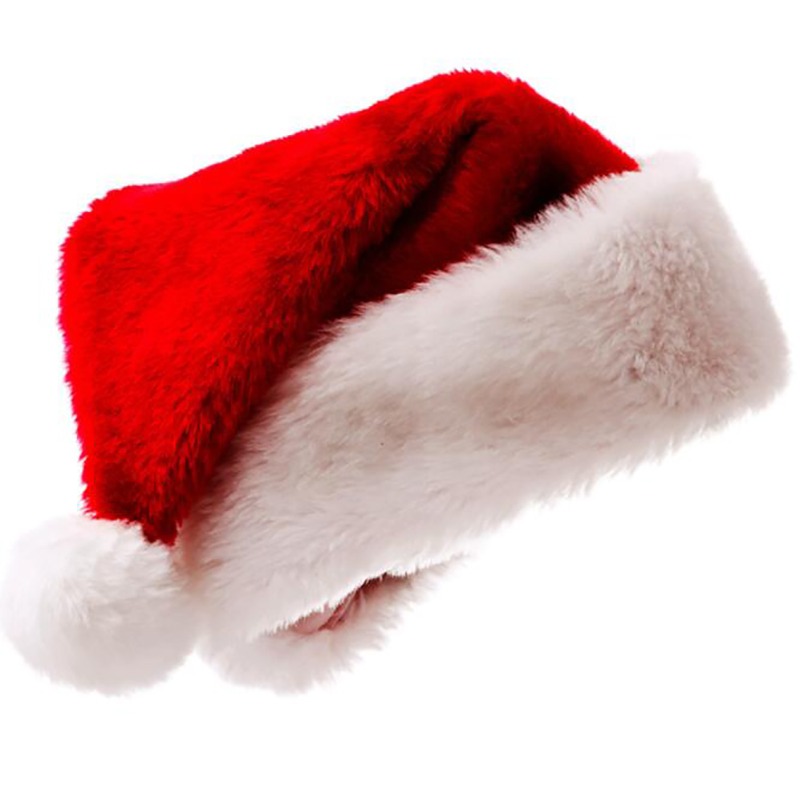 Christmas Santa Hat Xmas Long  - Santa Hat Plush ulasan dan harga