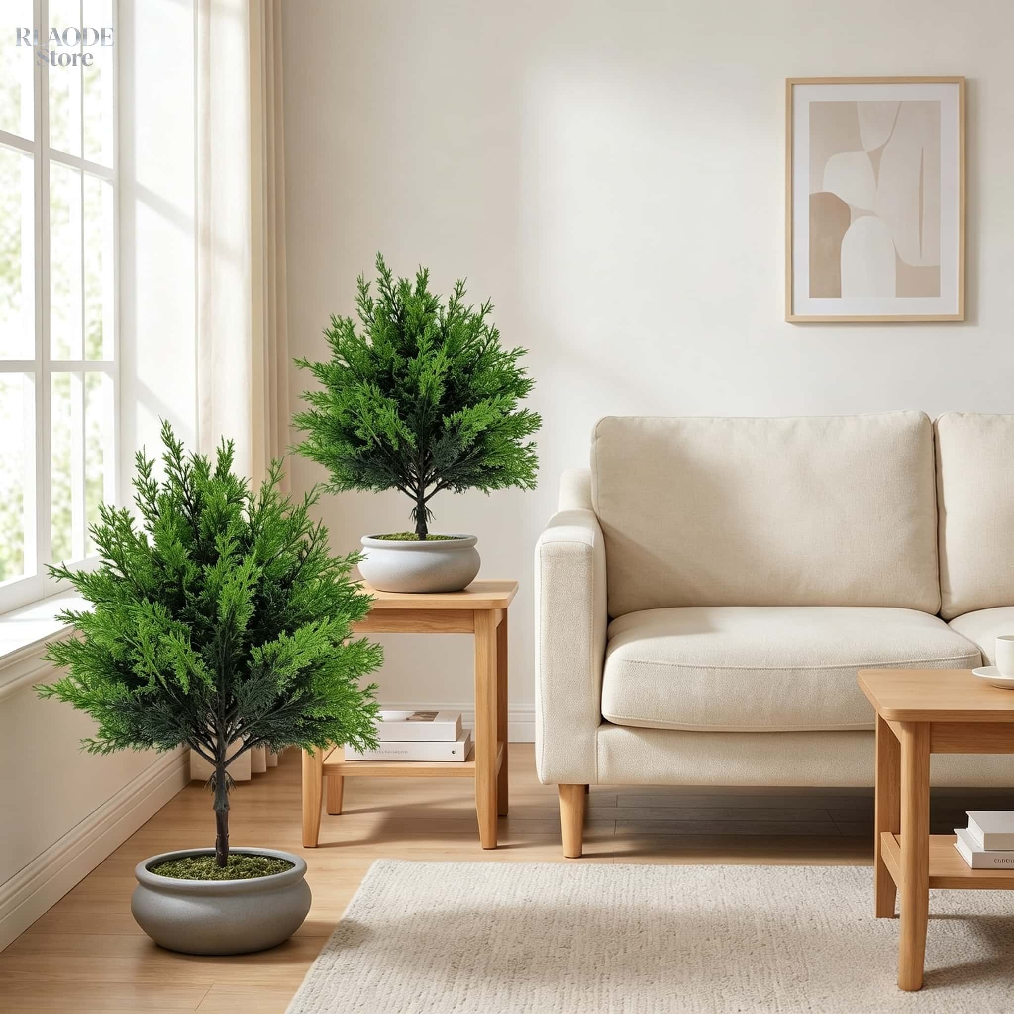 2pcs Outdoor Artificial Greene - Christmas Tree Artificial ulasan dan harga