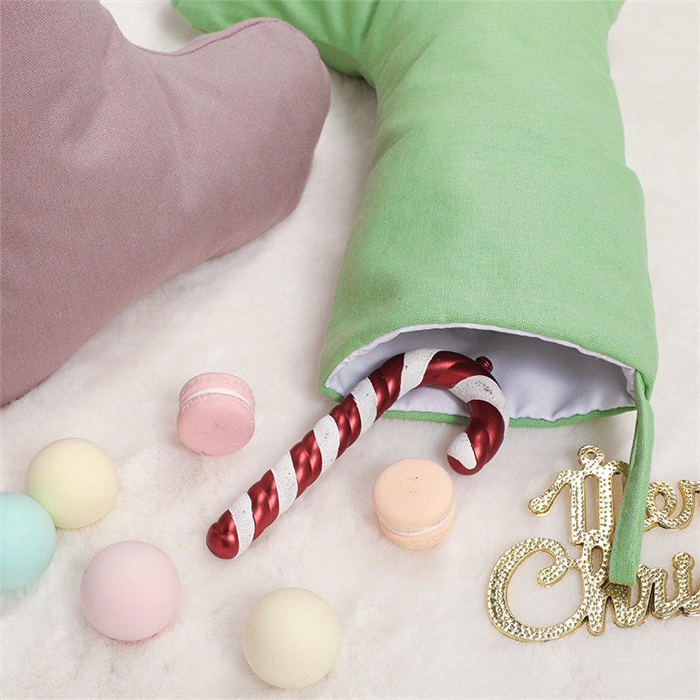 Linen Christmas Stocking Xmas  - Christmas Stocking Hanging ulasan dan harga