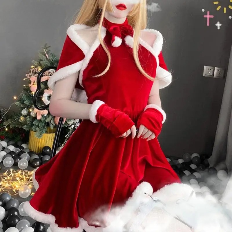 Christmas Cosplay Costume Dres - Elf Costume Christmas ulasan dan harga