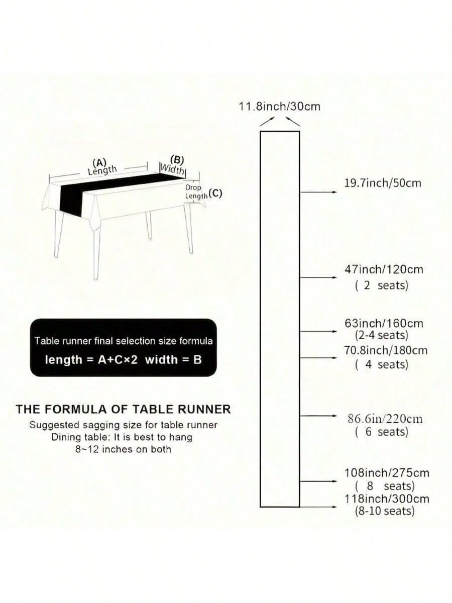 Nordic-Bohemian Striped Table  - Christmas Table Runner ulasan dan harga