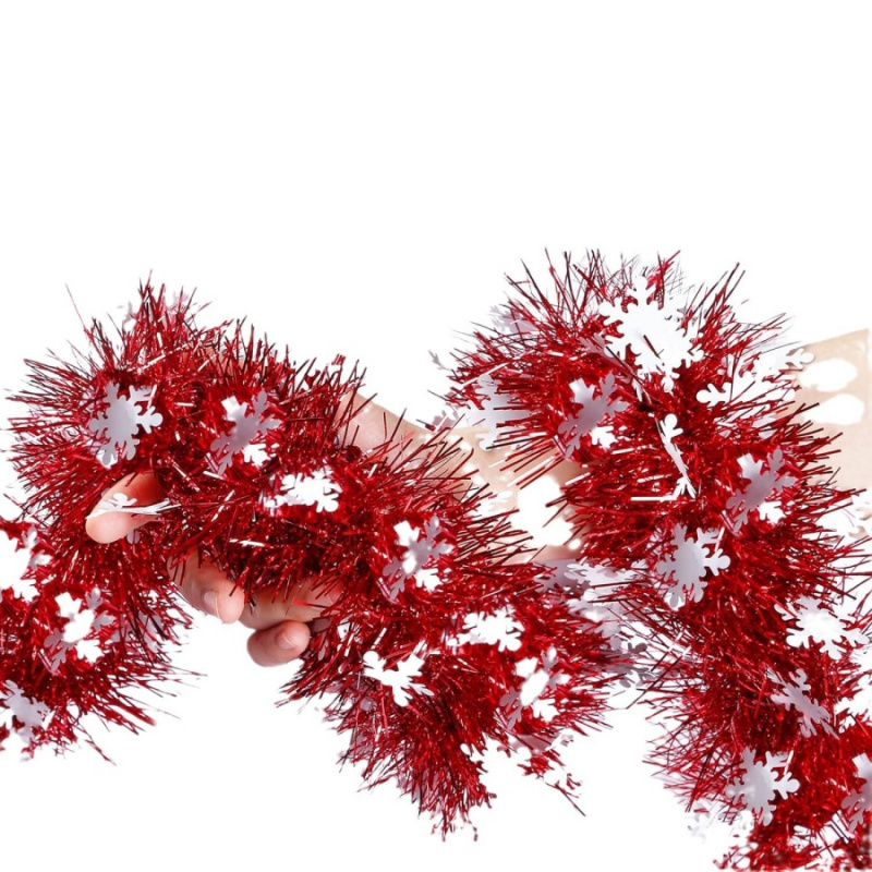 1pc Christmas Tinsel Snowflake - Tinsel Garland Decoration ulasan dan harga