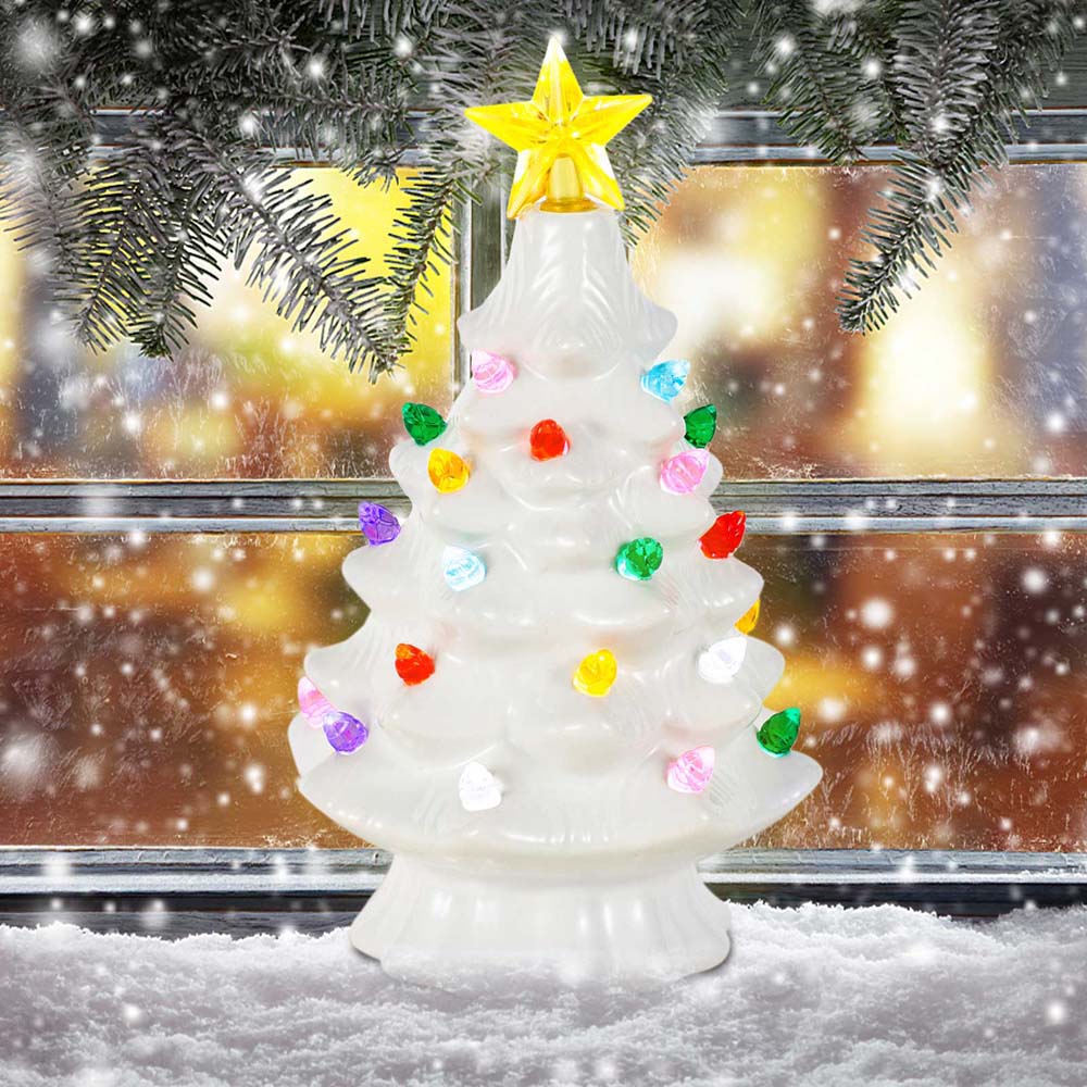 7 Inch Ceramic Christmas Villa - Star Tree Topper ulasan dan harga