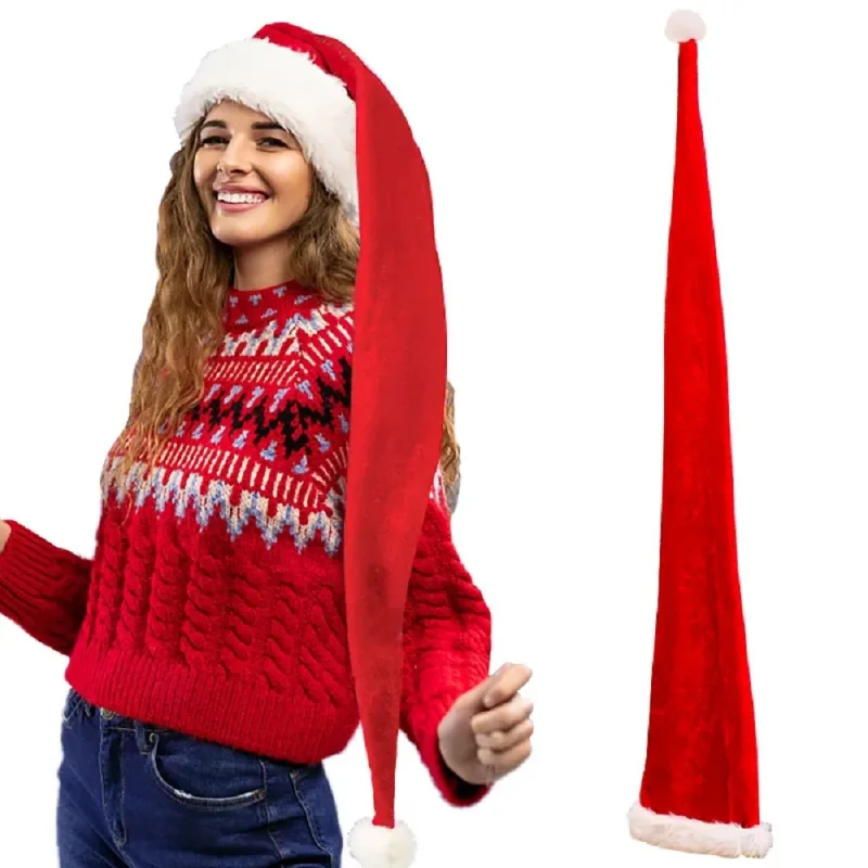 Soft Plush Extra Long Adult Sa - Santa Hat Plush ulasan dan harga