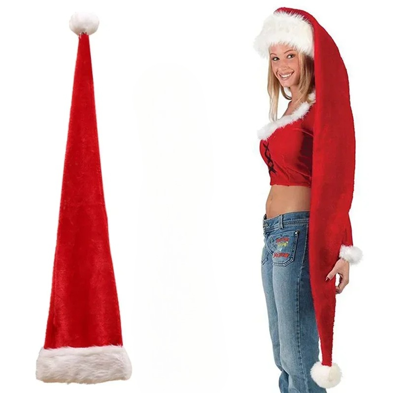 Soft Plush Extra Long Adult Sa - Santa Hat Plush ulasan dan harga