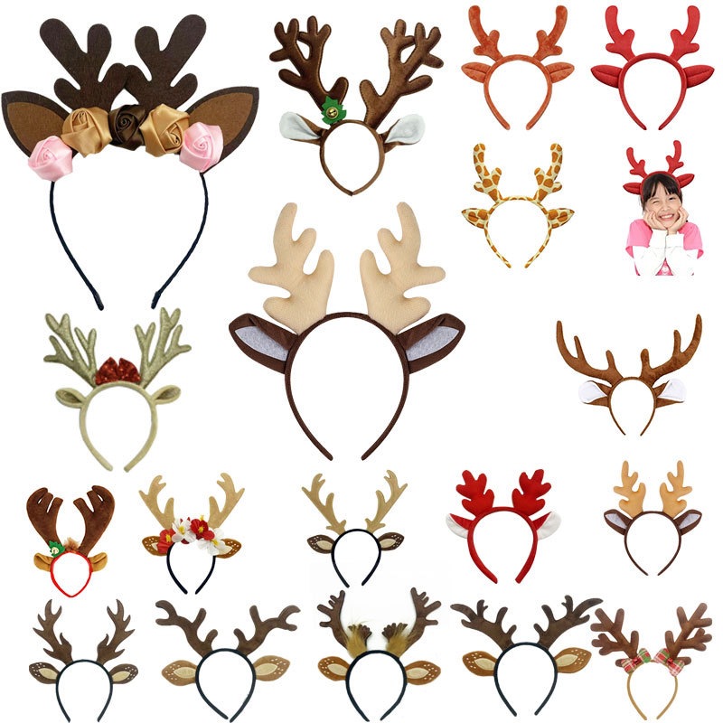 Reindeer Costume Set Tutu Skir - Reindeer Antlers Headband ulasan dan harga