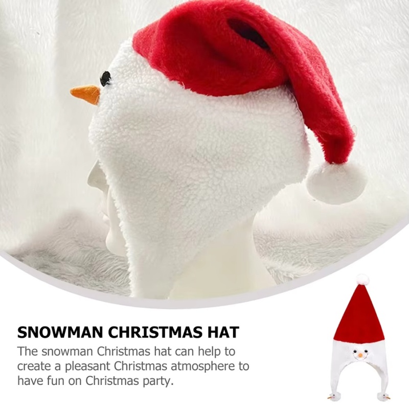 1pc Christmas Snowman Hat Plus - Santa Hat Plush ulasan dan harga