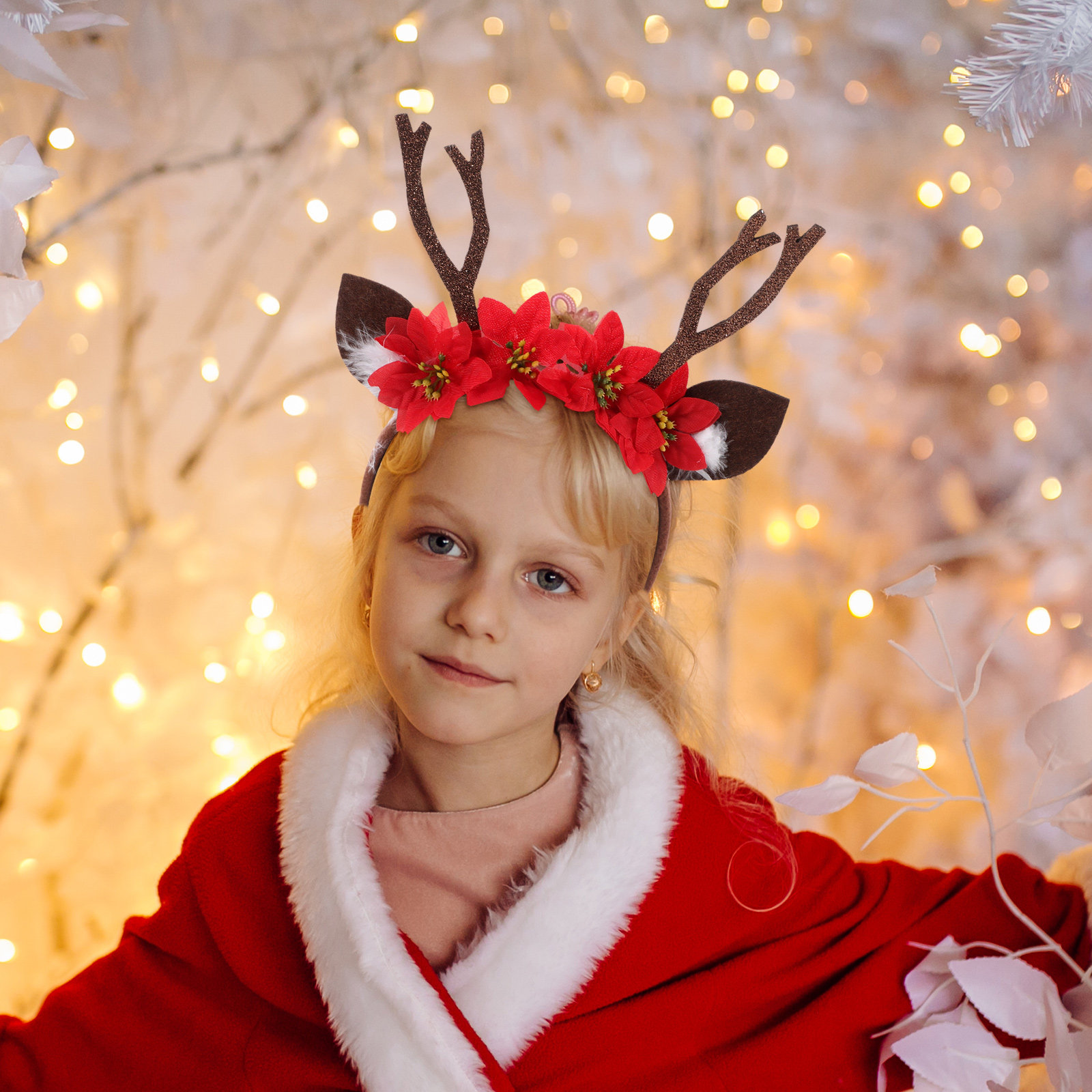 Reindeer Antler Christmas Head - Reindeer Antlers Headband ulasan dan harga