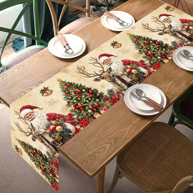 Vintage Christmas Table Runner - Christmas Table Runner ulasan dan harga