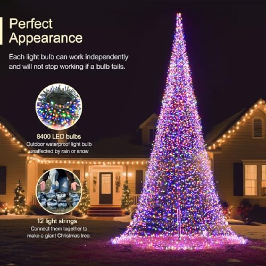 Outdoor Flagpole LED Christmas - Christmas Lights Outdoor ulasan dan harga