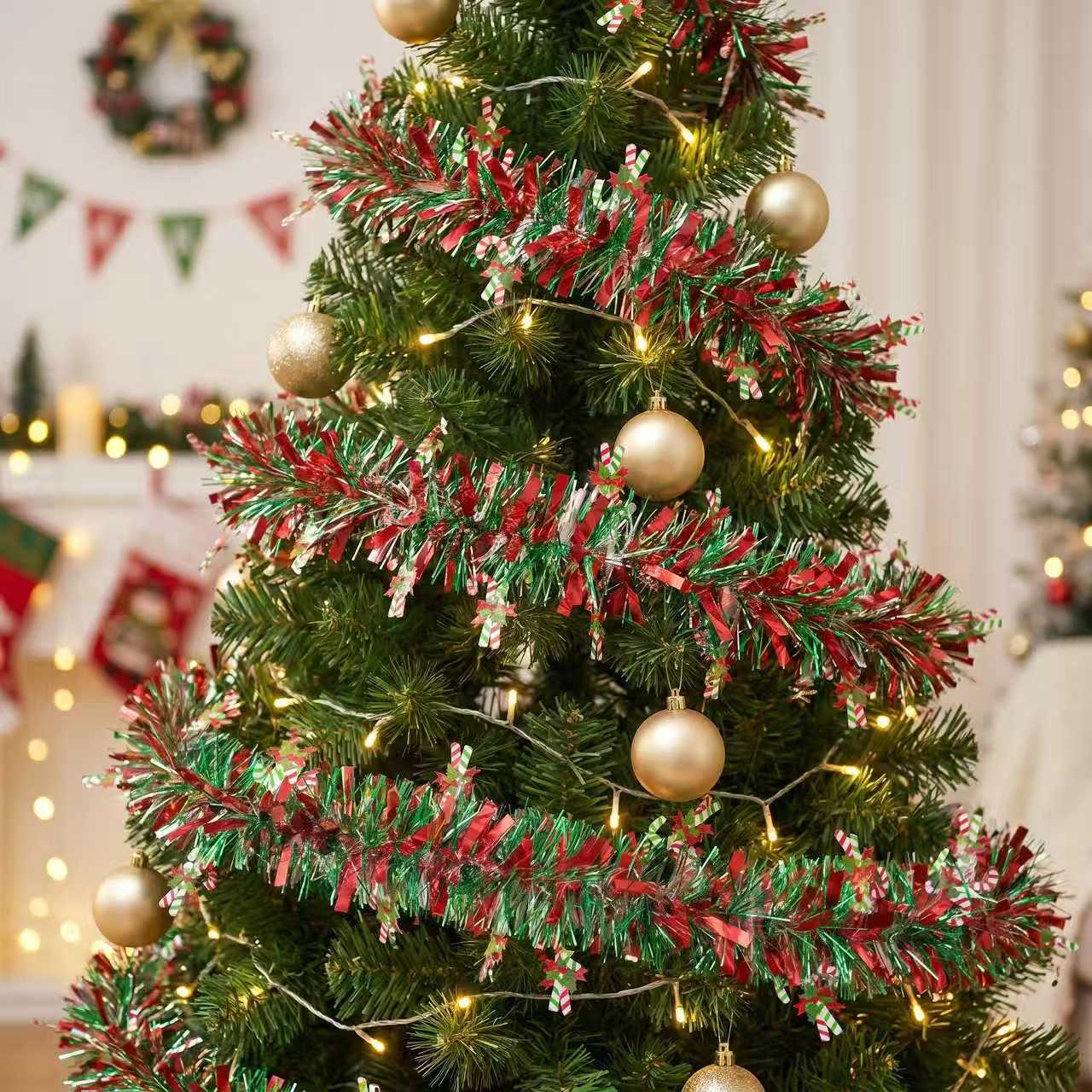 2M Christmas Tinsel Garland Ir - Tinsel Garland Decoration ulasan dan harga