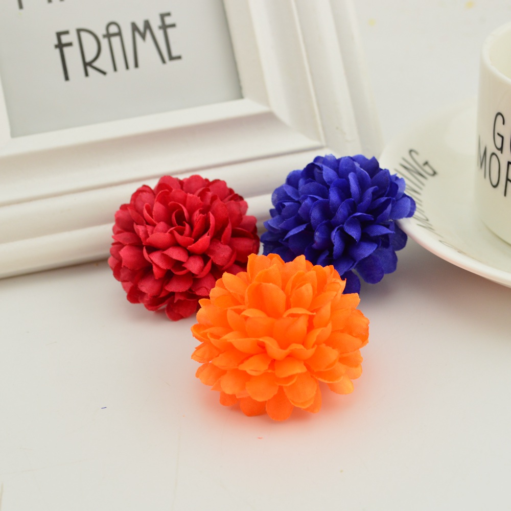 200PCS 5CM Silk Chrysanthemum  - Christmas Wreath Fake ulasan dan harga